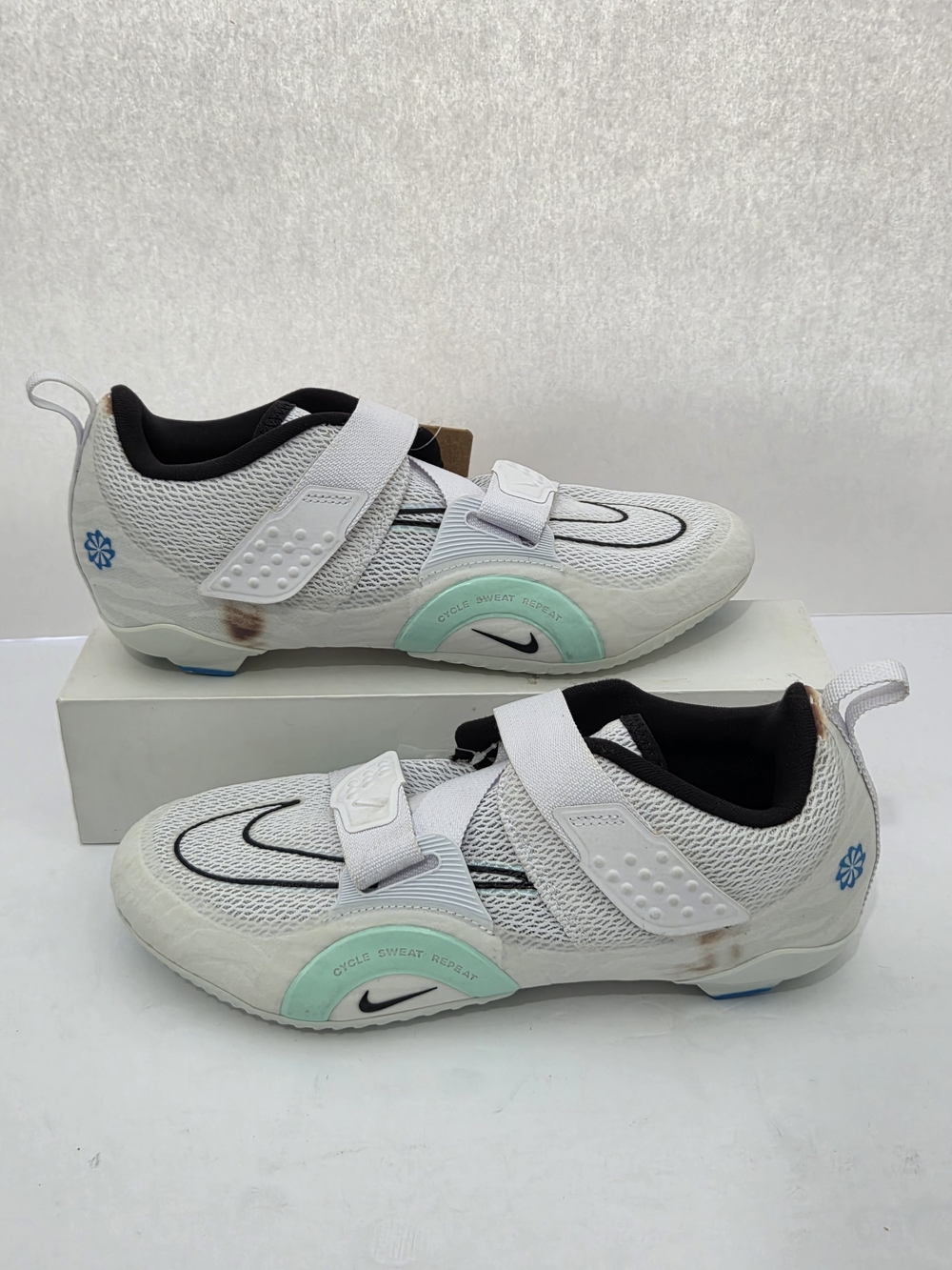 Nike SuperRep Cycle 2 Shoes Next Nature Cycling Women White DH3395-100 9.5 NWOB